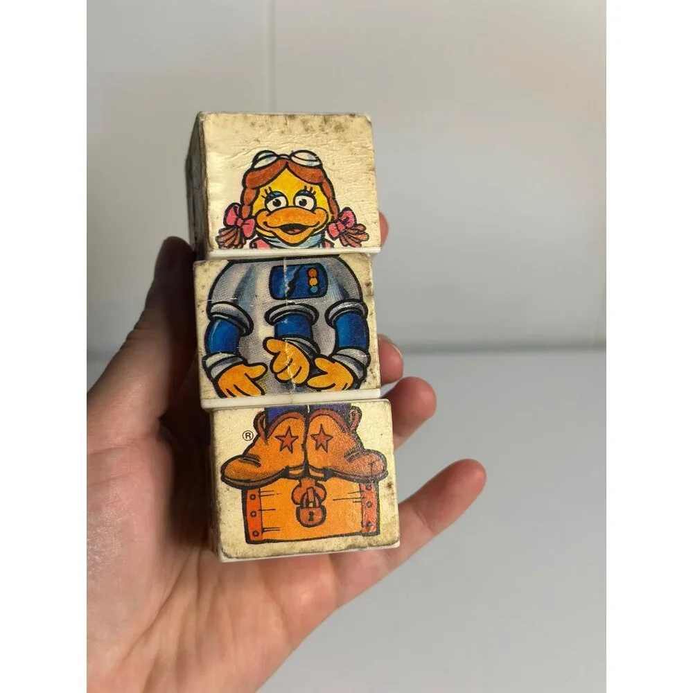 Vintage 1988 McDonald’s Grimace Puzzle‎ Cube – Happy Meal “Under 3” Toy 4.25